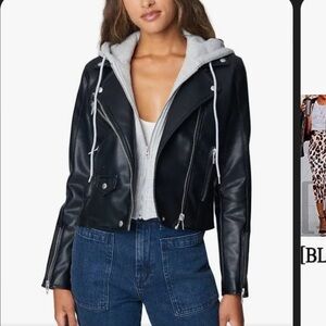 BLANK NYC Vegan Leather Jacket- SZ S